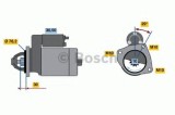 Starter FORD C-MAX (DM2) (2007 - 2016) BOSCH 0 986 017 060