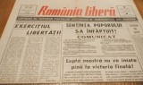 ROMANIA LIBERA Marti 26 Decembrie 1989 (serie noua) - 4 pagini - SENTINTA POPORULUI S-A INFAPTUIT ! - Comunicat