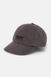 Superdry șapcă de baseball din bumbac culoarea gri, cu imprimeu, W9010193A-06A