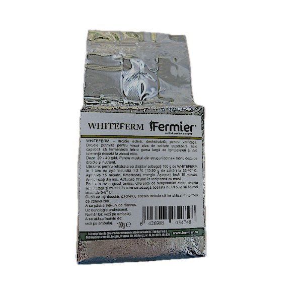 Vinoferm Whiteferm 100 gr, drojdie speciala pentru vin alb superior, Essedielle, imbunatateste aromele naturale tipice soiului de strugure, poate fi f