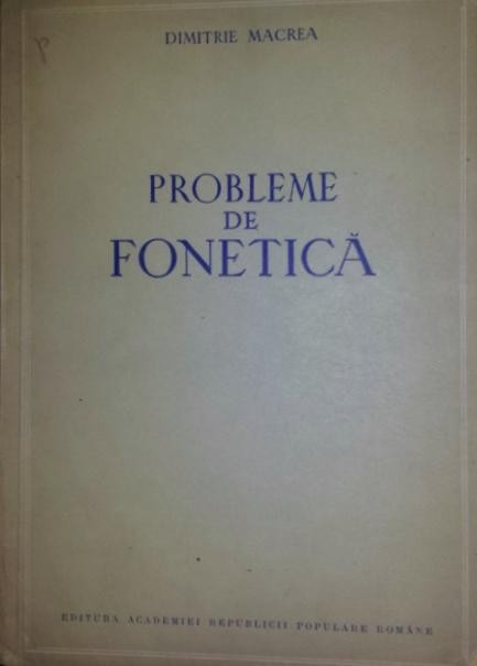 PROBLEME DE FONETICA