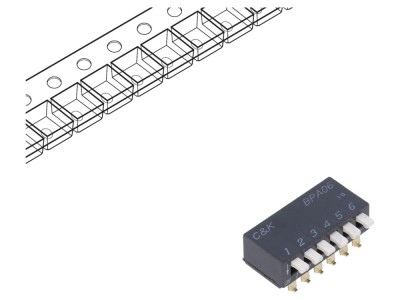 Comutator DIP-SWITCH 6 Secțiuni OFF-ON 24VDC foto