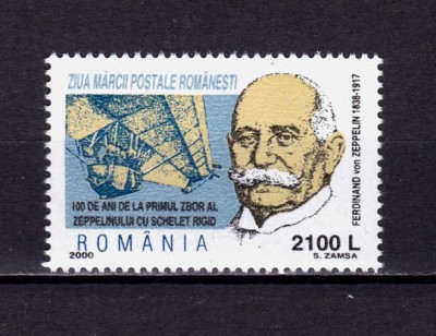✅ RO 2000 LP 1518 &amp;quot;Ziua marcii romanesti - 100 de ani primul zbor von Zeppelin&amp;quot; , serie ,MNH foto