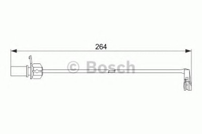 Senzor de avertizare,uzura placute de frana AUDI A6 Avant (4G5, C7, 4GD) (2011 - 2016) BOSCH 1 987 474 517 foto