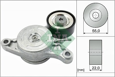 INA 534 0420 10 Intinzator curea, curea distributie foto