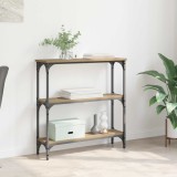 vidaXL Masă de consolă cu raft Stejar Artizanal 75 x 22,5 x 75 cm 882197