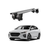 Cumpara ieftin Bare transversale portbagaj auto aluminiu compatibile plafon neted Hyundai Ioniq AE 2016- argintii sau negre