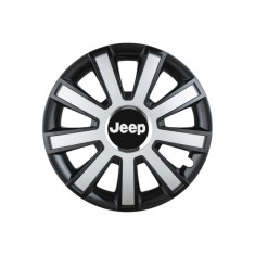 Set 4 capace roti Flash Gri-Negru R14 pentru gama auto Jeep