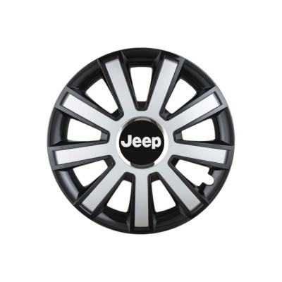 Set 4 capace roti Flash Gri-Negru R14 pentru gama auto Jeep foto