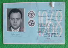 Carnet de membru A.C.R, 1968 foto