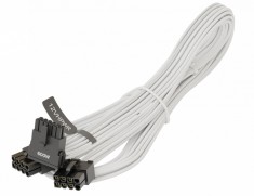Seasonic 12VHPWR, SS2x8P conectori unghi 90 grade, 600W, PCIe 5.0, Alb &amp;quot;SS2X8P-12VHPWR-600W-90-WHITE&amp;quot; foto
