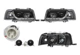 Set Faruri tuning Audi 80 (B4) 9.1991-12.1996 BestAutoVest fata stanga-dreapta 130809FE transparent-negru