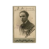 Dimitrie Iov, fotografie tip carte-de-visite, cu dedica?ie olografa, 1920