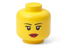 Mini cutie depozitare cap minifigurina LEGO fata foto