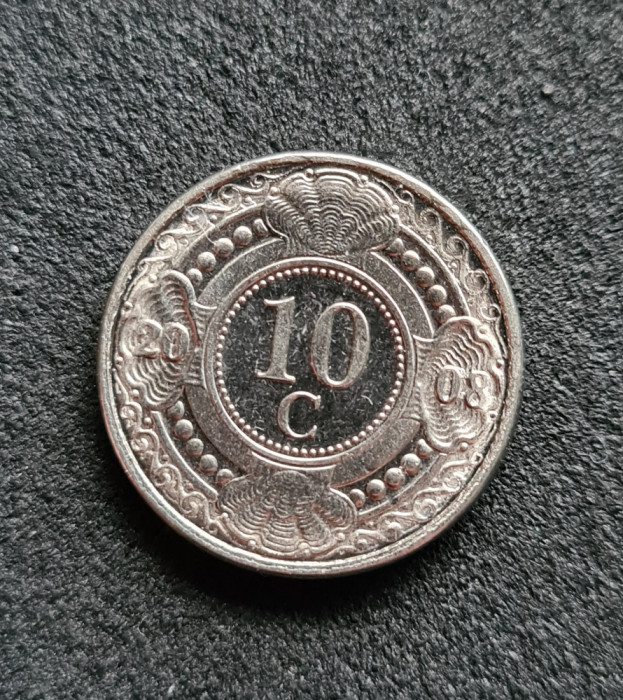 Antilele Olandeze 10 centi 2008
