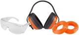 Cumpara ieftin Kit accesorii motocoasa: ochelari, casti protectie, 2 role fir nylon, EvoTools 681112