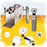 Sistem de servire bere STREAM 50 Set complet sub blat, 2 linii răcitor uscat p&acirc;nă la 55 l/h pentru keg-uri D/S