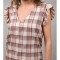 TRICOU MULTICOLOR CAROURI NIMBLE Bej TALIE UNICA