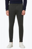Pantaloni barbati stil elegant gri inchis, 52