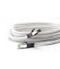 Cablu patchcord Cat8.1 SFTP 1m alb PiMF 2000MHz RJ45 cupru Goobay