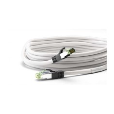 Cablu patchcord Cat8.1 SFTP 1m alb PiMF 2000MHz RJ45 cupru Goobay