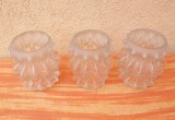 Set 3 abajururi abajur glob sticla ptr lustra veioza lampa veche vintage
