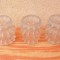 Set 3 abajururi abajur glob sticla ptr lustra veioza lampa veche vintage
