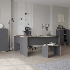 Birou Adore L Rio Office, Interschimbabil, Masa de colt, 160 x 75 x 144 cm