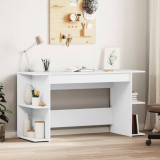 Birou, alb, 140x50x75 cm, lemn prelucrat GartenMobel Dekor, vidaXL
