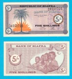 Biafra (p#1) 5 Shillings 1967 UNC &#039;Stat secesionist&#039; serie: A/O 6551725