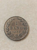 1 Banu 1867 - H . Patina originala, luciu de batere. UNC . Rara in aceasta stare, Nichel