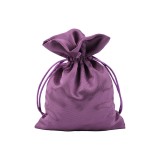Saculet din satin pentru cadouri Crisalida, 13 x 18 cm, Violet