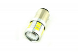 Bec 2 faze BAU15D 5630 18SMD Canbus 9V-30V nonpolar. Lumina ROSIE Mall