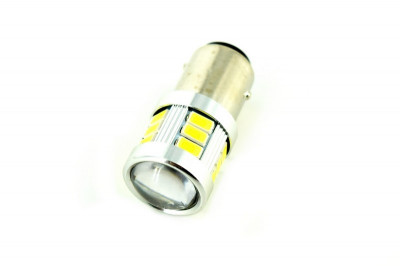 Bec 2 faze BAY15D 5630 18SMD Canbus 9V-30V nonpolar. Lumina Alba JSUN12 Mall foto