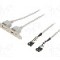 Cablu conector 5pin x2, USB A soclu x2, bra&amp;#355;ara pe slot, lungime 1m, {{Culoare izola&amp;#355;ie}}, BQ CABLE - AK674 1M