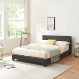 Pat dormitor Sienna tapitat 140x200 cm Corium HausGarden Leisure, [Corium]