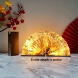 Lampa decorativa pliabila tip carte, Bluetooth, iluminare LED, acumulator 1800