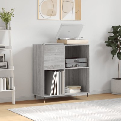 vidaXL Dulap pentru discuri gri sonoma 84,5x38x89 cm lemn compozit 831770 foto