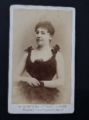 Foto Cdv Elena Vacarescu foto