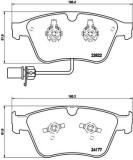 BREMBO P 05 003 PRIME LINE set placute frana,frana disc