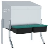 Cumpara ieftin Cuibar pentru gaini cu 2 compartimente si picioare, otel galvanizat