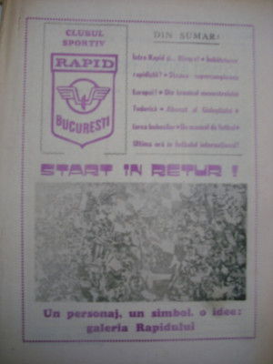 Clubul Sportiv Rapid-start in retur 1987 foto