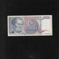 Iugoslavia Yugoslavia 5000 dinara dinari 1985 seria7966823