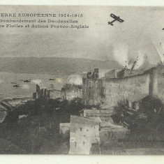 cp real foto ww1 : Bombardarea Dardanelelor de catre navele si avioanele aliate