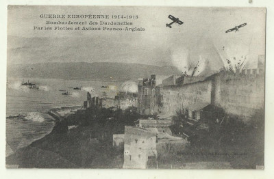 cp real foto ww1 : Bombardarea Dardanelelor de catre navele si avioanele aliate foto