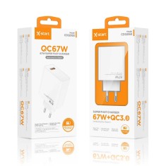 Incarcator rapid 67W X-Start CDQ068 QC3.0 USB-A alb