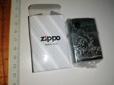 BRICHETA ZIPPO WILDWEST MADE IN USA , SIGILATA , IN CUTIE foto