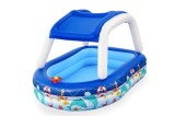 Piscina gonflabila cu acoperis copii, Bestway 54370, multicolor, 282 Litri, 213 x 155 x 132 cm