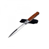Cumpara ieftin Briceag Stilet Ideallstore 31cm, Otel 440C, Argintiu, Automat, Blocabil, Husa Inclusa, Camping, Vanatoare, Cutit