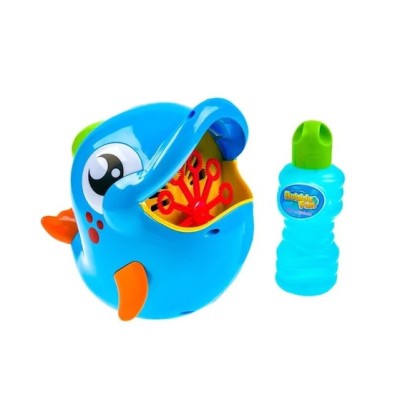 Dispozitiv automat de bule de sapun Dolphin Blue si lichid 80 ml foto